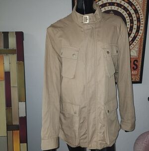 Pedro Del Hierro Cotton And Linen 4 Pocket Technical Jacket Size M